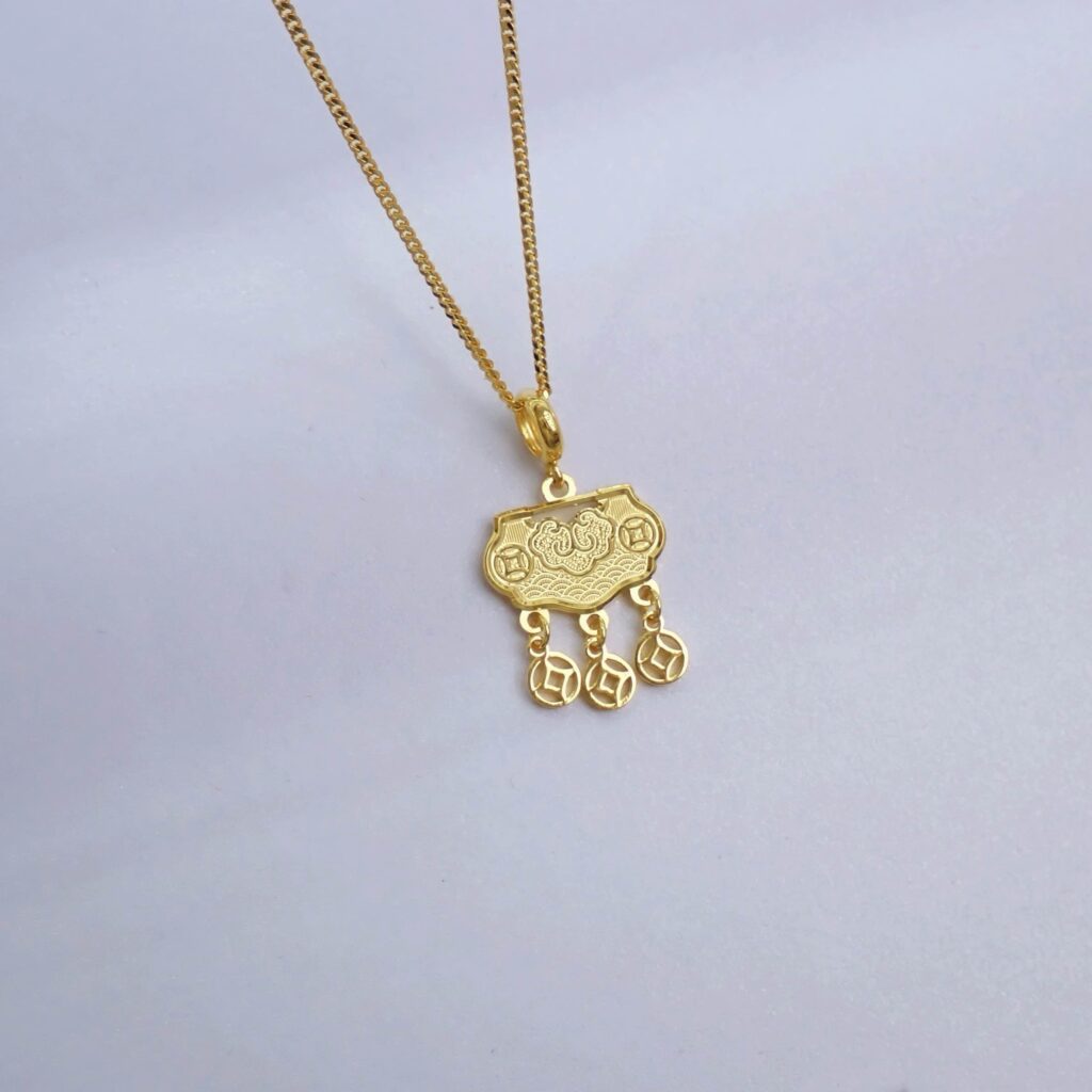 22K/916 Gold Longevity Lock Pendant 长命锁 RM1,199.00