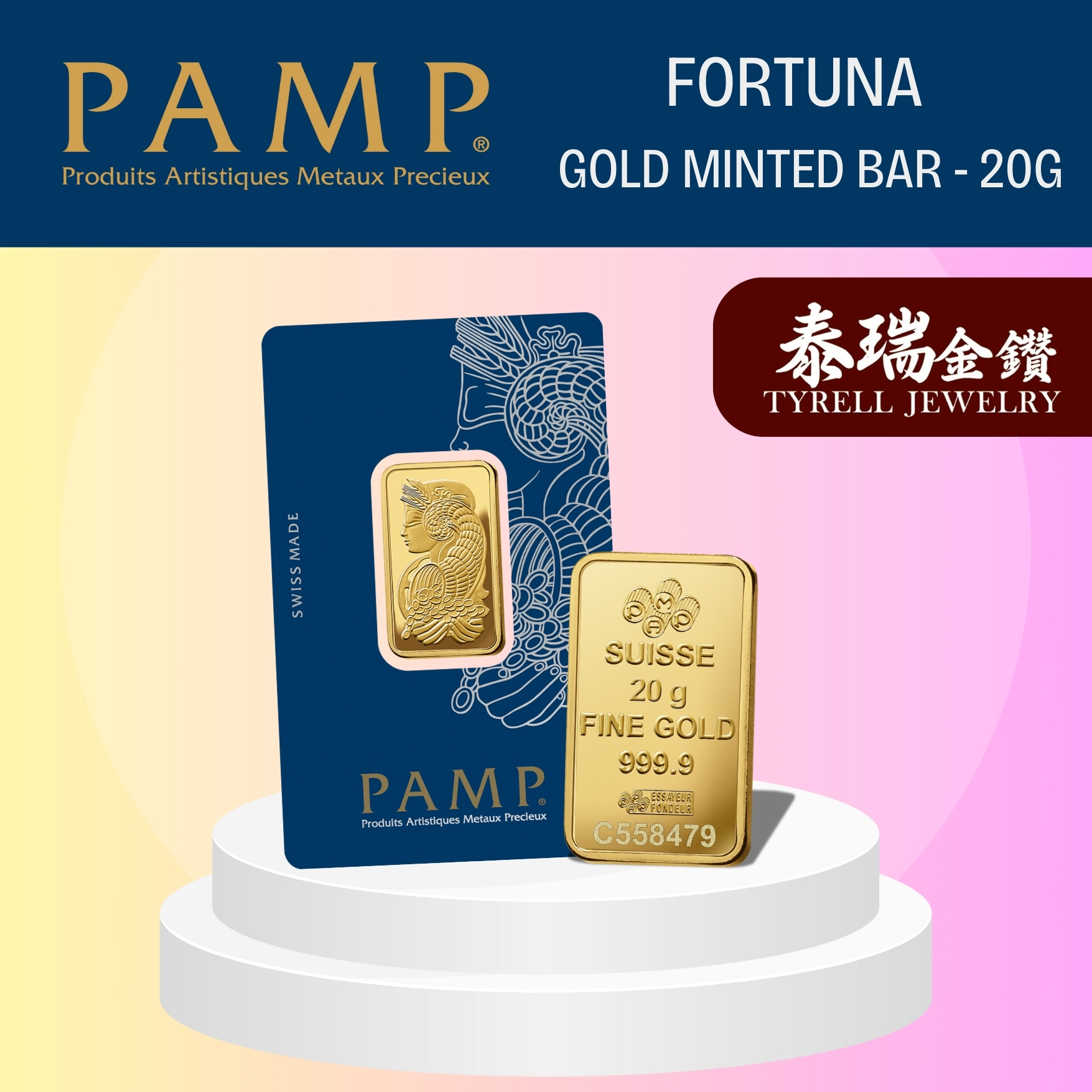 Fortuna Gold Minted Bar - 20g