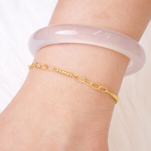 22K/916 Gold Clip Beaded Bracelet