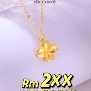 24K/999 花朵金吊坠 FLOWER GOLD PENDANT