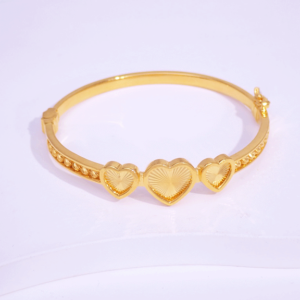 22K/916 Gold Love Bangle 爱心金手环