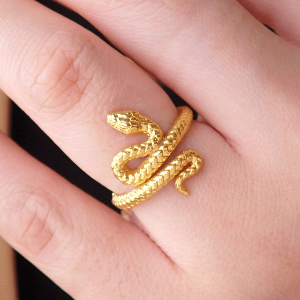 22K/916 Snake Gold Ring