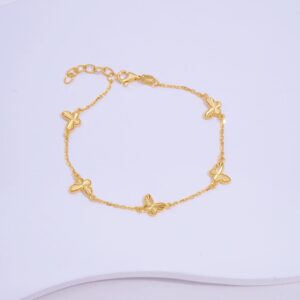22K/916 Butterfly Gold Bracelet