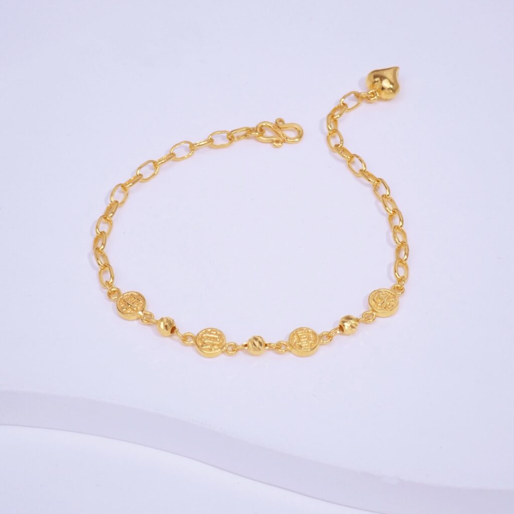 916 Gold Bracelet 平安喜乐手链 RM2,015.00 – RM2,044.00