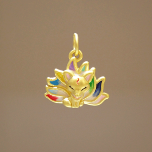 24K/999 Pure Gold 3D FOX Pendant 足金999纯金黄金吊坠小狐狸锁骨项链金挂坠硬金坠子九尾狐仙魅力