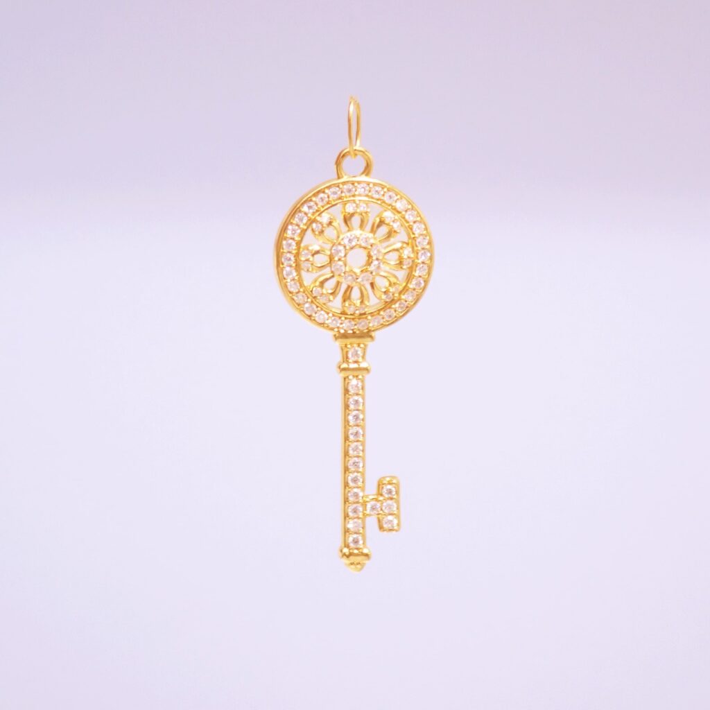 24K/999 Key Gold Pendant