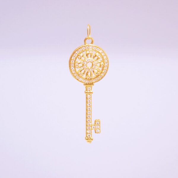 24K/999 Key Gold Pendant