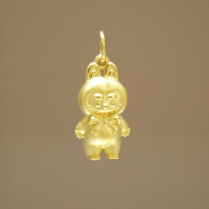 24K/999 LABUBU Gold Pendant 拉布布足金吊坠