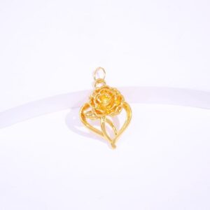 24K/999 Rose Gold Pendant 玫瑰足金吊坠
