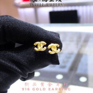 22K/916 GOLD EARING 金耳饰