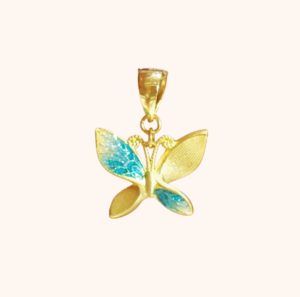 24K/999 Butterfly Gold Pendant精灵蓝蝴蝶吊坠 | 项链吊坠篇 RM813.00