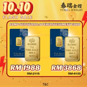 10.10 gold malaysia pamp suisse gold bar