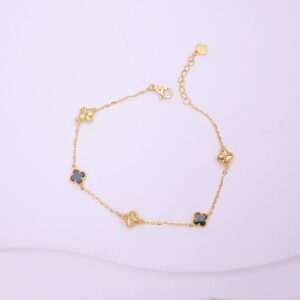 22K/916 Gold Small Clover Bracelet