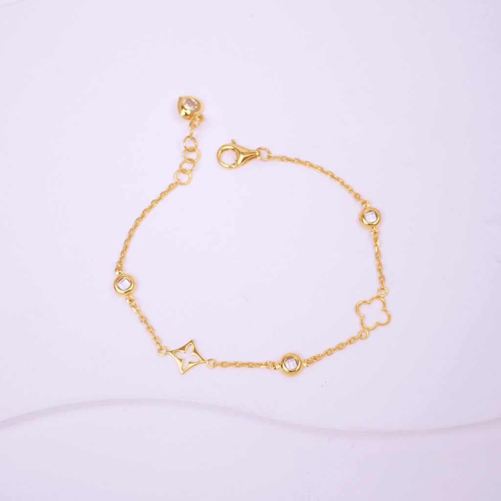 22K/916 Clover Gold Bracelet 四叶草金手链