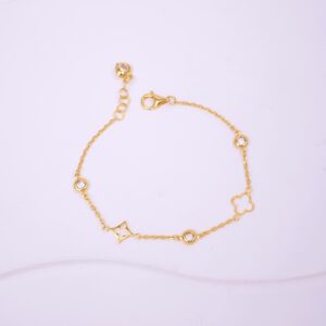 22K/916 Clover Gold Bracelet 四叶草金手链