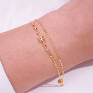 22K/916 Gold Dual Chain Bracelet