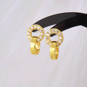 Gold Earrings Ear Studs