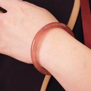 Strawberry Jade Bangle