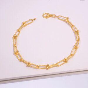 22K/916 PAPER CLIP 马蹄手链