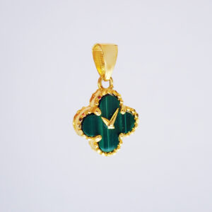 22K/916 Clock Clover Gold Pendant