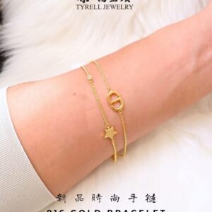 22K/916 GOLD BRACELET 新品时尚手链