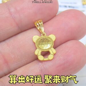 22K/916 精致小熊吊坠 DELICATE LITTLE BEAR PENDANT