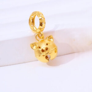 22K/916 猪仔铃铛金吊坠 PIGGIE BELL GOLD PENDANT