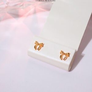 22K/916 小克重蝴蝶结耳钉 LIGHTWEIGHT RIBBON EARRINGS