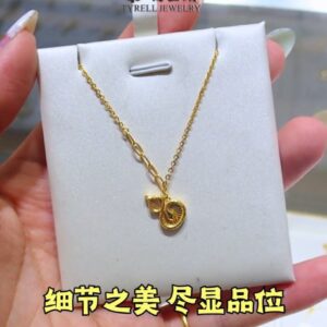 22K/916 精美显品位款葫芦套链 EXQUISTE STYLISH GOURD PENDANT NECKLACE