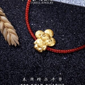 24K/999 GOLD CHARM 足金手串