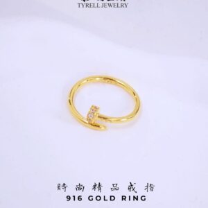 22K/916 GOLD RING 时尚精品戒指