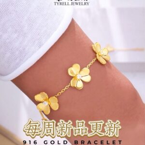 22K/916 GOLD BRACELET 新品手链更新