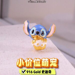 22K/916 小价位萌宠史迪奇吊坠 AFFORDABLE CUTE STITCH GOLD PENDANT