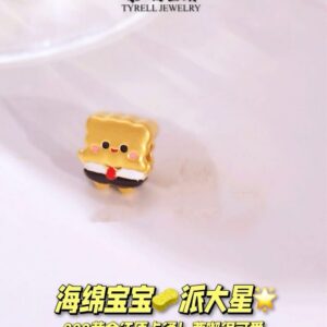 24K/999 海绵宝宝足金手串 SPONGE BOB PURE GOLD CHARM