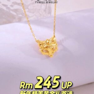 22K/916 狐狸面具吊坠 FOX MASK PENDANT