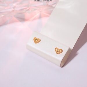22K/916 小克重爱心耳钉 LIGHTWEIGHT LOVE EARRINGS