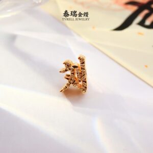 22K/916 小价位姓氏"刘“精美立体手串 DELICATE 3D PERSONALIZED SURNAME PENDANT