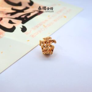 22K/916 姓氏雷金手串 SURNAME LOOI GOLD CHARM