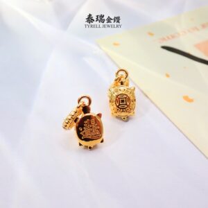 22K/916 招财进宝乌龟金吊坠 FORTUNE TURTLE GOLD PENDANT