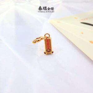 22K/916 招财进宝千足金吊坠 FORTUNE JELLYCAT GOLD PENDANT