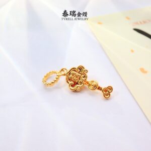 22K/916 招财进宝小克重吊坠 FORTUNE LIGHTWEIGHT GOLD PENDANT