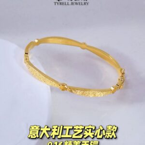 22K/916 意大利手艺实心款手镯 ITALIAN CRAFTSMANSHIP SOLID BANGLE