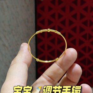 22K/916 宝宝调节新品金手镯 BABY ADJUSTMENT NEW ARRIVAL GOLD BANGLE
