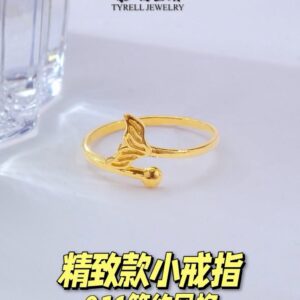 22K/916 精致简约款美人鱼尾巴戒指 DELICATE AND SIMPLE MERMAID TAIL RING