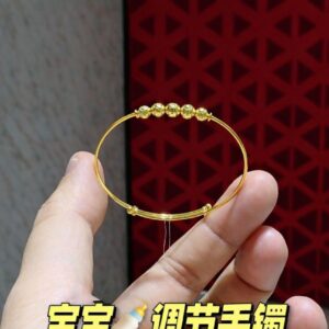 22K/916 宝宝调节新品金手镯 BABY ADJUSTMENT NEW ARRIVAL GOLD BANGLE