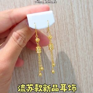 22K/916 精美流苏款新品耳饰 EXQUISITE TASSEL-STYLE NEW ARRIVAL EARRINGS