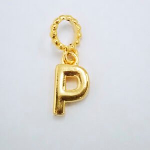 22K/916 Gold Letter P Pendant