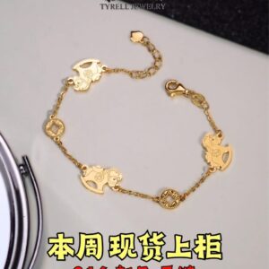 22K/916 转运木马金手链  LUCKY TROJAN HORSE GOLD BRACELET