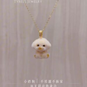 24K/999 新品毛绒绒系列小狗吊坠 NEW ARRIVAL FLUFFY SERIES PUPPY PENDANT