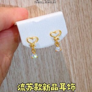 22K/916 爱心形新品耳饰 HEART-SHAPED NEW ARRIVAL EARRINGS